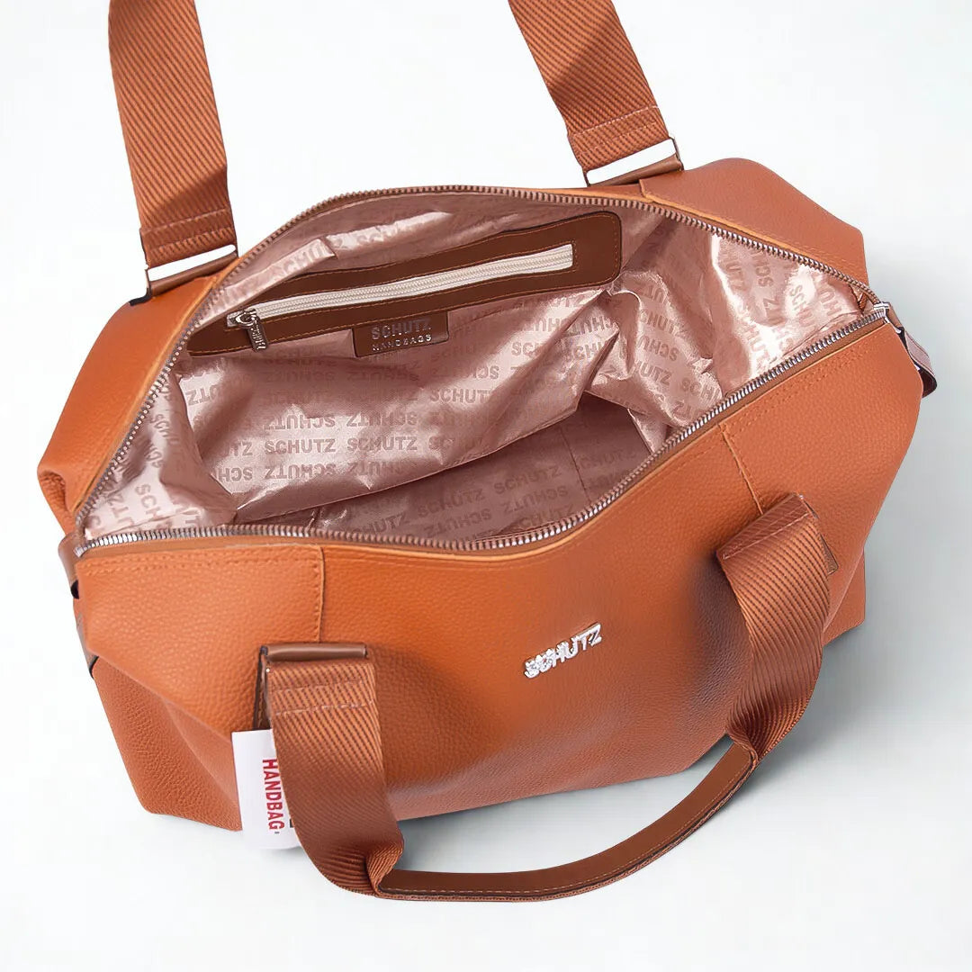 Bolsa Milão Expansível 2 em 1 Grande de Couro + Brinde Exclusivo